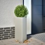 Jardineras triangulares 2 uds acero negro 40x34,5x70 cm de , Maceteros y jardineras - Ref: Foro24-851166, Precio: 132,50 €, D...