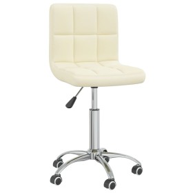 Cream-colored swivel dining chair in fabric by , dining chairs - Ref: Foro24-3087533, Price: 90,47 €, Discount: %