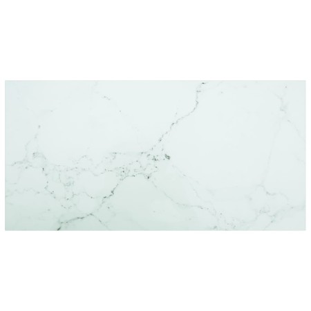 Marble design table with white tempered glass top 100x50 cm 6mm by , Table tops - Ref: Foro24-322258, Price: 39,12 €, Discoun...