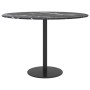 Black tempered glass marble design tabletop Ø60x0.8 cm by , Table tops - Ref: Foro24-322264, Price: 37,80 €, Discount: %