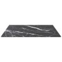 Black tempered glass marble design tabletop 50x50 cm 6 mm by , Table tops - Ref: Foro24-322270, Price: 24,91 €, Discount: %