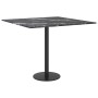 Black tempered glass marble design tabletop 50x50 cm 6 mm by , Table tops - Ref: Foro24-322270, Price: 24,91 €, Discount: %