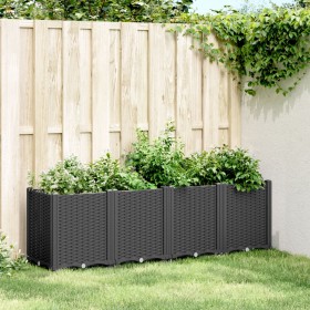 Jardinera PP negro 160x40x53 cm de , Maceteros y jardineras - Ref: Foro24-367858, Precio: 118,23 €, Descuento: %