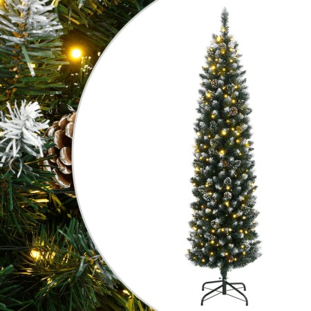 Schmaler künstlicher Weihnachtsbaum mit 150 LEDs, 150 cm. von , Weihnachtsbäume - Ref: Foro24-3315779, Preis: 71,21 €, Rabatt: %