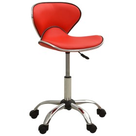 Red synthetic leather office chair by , Office chairs - Ref: Foro24-3088627, Price: 73,71 €, Discount: %