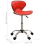 Silla de oficina de cuero sintético rojo de , Sillas de oficina - Ref: Foro24-3088627, Precio: 73,71 €, Descuento: %