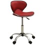 Silla de oficina de cuero sintético rojo vino tinto de , Sillas de oficina - Ref: Foro24-3088631, Precio: 79,75 €, Descuento: %