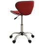 Silla de oficina de cuero sintético rojo vino tinto de , Sillas de oficina - Ref: Foro24-3088631, Precio: 79,75 €, Descuento: %