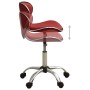 Silla de oficina de cuero sintético rojo vino tinto de , Sillas de oficina - Ref: Foro24-3088631, Precio: 79,75 €, Descuento: %