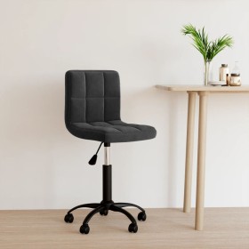 Black velvet swivel office chair by , Office chairs - Ref: Foro24-334353, Price: 89,82 €, Discount: %