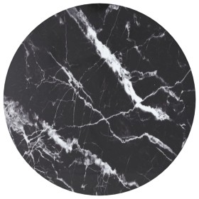 Tabletop with black tempered glass marble design Ø30x0.8 cm by , Table tops - Ref: Foro24-322261, Price: 16,92 €, Discount: %