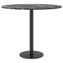 Black tempered glass marble design tabletop Ø50x0.8 cm by , Table tops - Ref: Foro24-322263, Price: 27,99 €, Discount: %