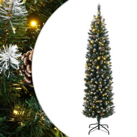 Árbol de Navidad artificial estrecho con 300 LEDs 180 cm de , Arboles de navidad - Ref: Foro24-3315780, Precio: 84,99 €, Desc...