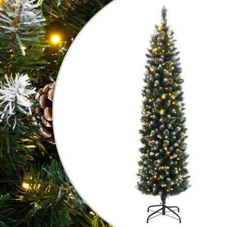 Schmaler künstlicher Weihnachtsbaum mit 300 LEDs, 180 cm. von , Weihnachtsbäume - Ref: Foro24-3315780, Preis: 98,78 €, Rabatt: %