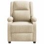 Sillón reclinable de tela crema de , Sillones - Ref: Foro24-340180, Precio: 191,94 €, Descuento: %