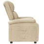 Sillón reclinable de tela crema de , Sillones - Ref: Foro24-340180, Precio: 191,94 €, Descuento: %