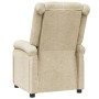 Sillón reclinable de tela crema de , Sillones - Ref: Foro24-340180, Precio: 191,94 €, Descuento: %