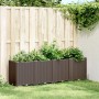 Brown PP planter 160x40x53 cm by , Pots and planters - Ref: Foro24-367860, Price: 117,42 €, Discount: %