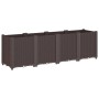 Brown PP planter 160x40x53 cm by , Pots and planters - Ref: Foro24-367860, Price: 117,42 €, Discount: %