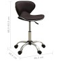 Silla de oficina de cuero sintético marrón de , Sillas de oficina - Ref: Foro24-3088628, Precio: 69,76 €, Descuento: %