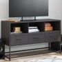 Black steel TV stand 100.5x39x60.5 cm by , TV Furniture - Ref: Foro24-846542, Price: 102,79 €, Discount: %