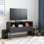 Black steel TV stand 100.5x39x60.5 cm by , TV Furniture - Ref: Foro24-846542, Price: 102,79 €, Discount: %