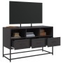 Black steel TV stand 100.5x39x60.5 cm by , TV Furniture - Ref: Foro24-846542, Price: 102,79 €, Discount: %