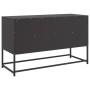 Black steel TV stand 100.5x39x60.5 cm by , TV Furniture - Ref: Foro24-846542, Price: 102,79 €, Discount: %