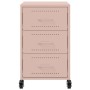 Mesita de noche acero rosa 36x39x59 cm de , Mesitas de noche - Ref: Foro24-846729, Precio: 88,41 €, Descuento: %