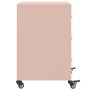 Mesita de noche acero rosa 36x39x59 cm de , Mesitas de noche - Ref: Foro24-846729, Precio: 88,41 €, Descuento: %