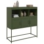 Cold-rolled steel sideboard in olive green 100.5x39x107 cm by , Sideboards - Ref: Foro24-846594, Price: 129,09 €, Discount: %