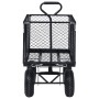 Black garden hand cart 350 kg by vidaXL, Cargo forklifts - Ref: Foro24-92582, Price: 185,15 €, Discount: %