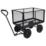 Carrito de mano de jardín negro 350 kg de vidaXL, Carretillas de carga - Ref: Foro24-92582, Precio: 185,15 €, Descuento: %