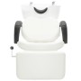 White synthetic leather hair salon shampoo chair by , Hairdressing chairs - Ref: Foro24-110314, Price: 330,14 €, Discount: %