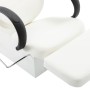 White synthetic leather hair salon shampoo chair by , Hairdressing chairs - Ref: Foro24-110314, Price: 330,14 €, Discount: %