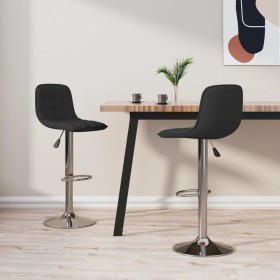 Kitchen stools 2 units black fabric by , Kitchen stools - Ref: Foro24-333951, Price: 124,44 €, Discount: %