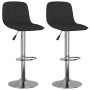 Kitchen stools 2 units black fabric by , Kitchen stools - Ref: Foro24-333951, Price: 124,44 €, Discount: %