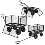 Black garden hand cart 350 kg by vidaXL, Cargo forklifts - Ref: Foro24-92582, Price: 185,15 €, Discount: %