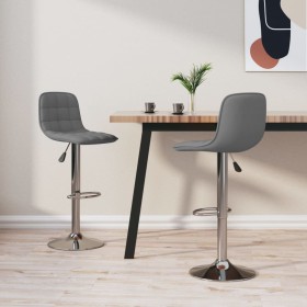 Kitchen stools 2 units light gray fabric by , Kitchen stools - Ref: Foro24-333945, Price: 121,99 €, Discount: %