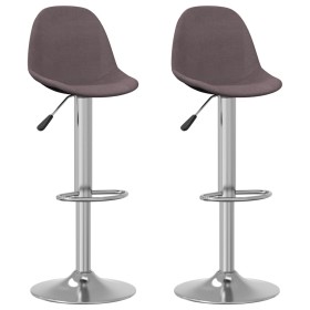 Kitchen stools 2 units in gray taupe fabric by , Kitchen stools - Ref: Foro24-333390, Price: 116,99 €, Discount: %