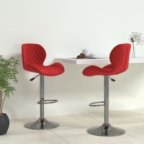 Kitchen stools 2 units in red wine velvet by , Kitchen stools - Ref: Foro24-334917, Price: 137,99 €, Discount: %