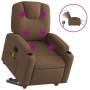 Electric reclining and lifting massage armchair in brown fabric by , Armchairs - Ref: Foro24-3204408, Price: 333,39 €, Discou...