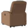 Electric reclining and lifting massage armchair in brown fabric by , Armchairs - Ref: Foro24-3204408, Price: 333,39 €, Discou...