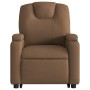 Electric reclining and lifting massage armchair in brown fabric by , Armchairs - Ref: Foro24-3204408, Price: 333,39 €, Discou...