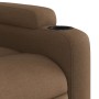 Electric reclining and lifting massage armchair in brown fabric by , Armchairs - Ref: Foro24-3204408, Price: 333,39 €, Discou...