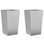 2 stainless steel planters 45x45x75 cm by , Pots and planters - Ref: Foro24-851105, Price: 110,75 €, Discount: %