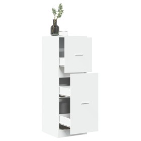 Engineered wood white medicine cabinet 40x41x118 cm by , Lockers and storage cabinets - Ref: Foro24-855196, Price: 87,80 €, D...