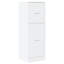 Engineered wood white medicine cabinet 40x41x118 cm by , Lockers and storage cabinets - Ref: Foro24-855196, Price: 87,94 €, D...