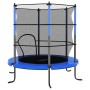 Cama elástica con red de seguridad redonda azul 140x160 cm de vidaXL, Trampolín - Ref: Foro24-92954, Precio: 109,61 €, Descue...