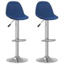 Kitchen stools 2 units blue fabric by , Kitchen stools - Ref: Foro24-333385, Price: 128,42 €, Discount: %